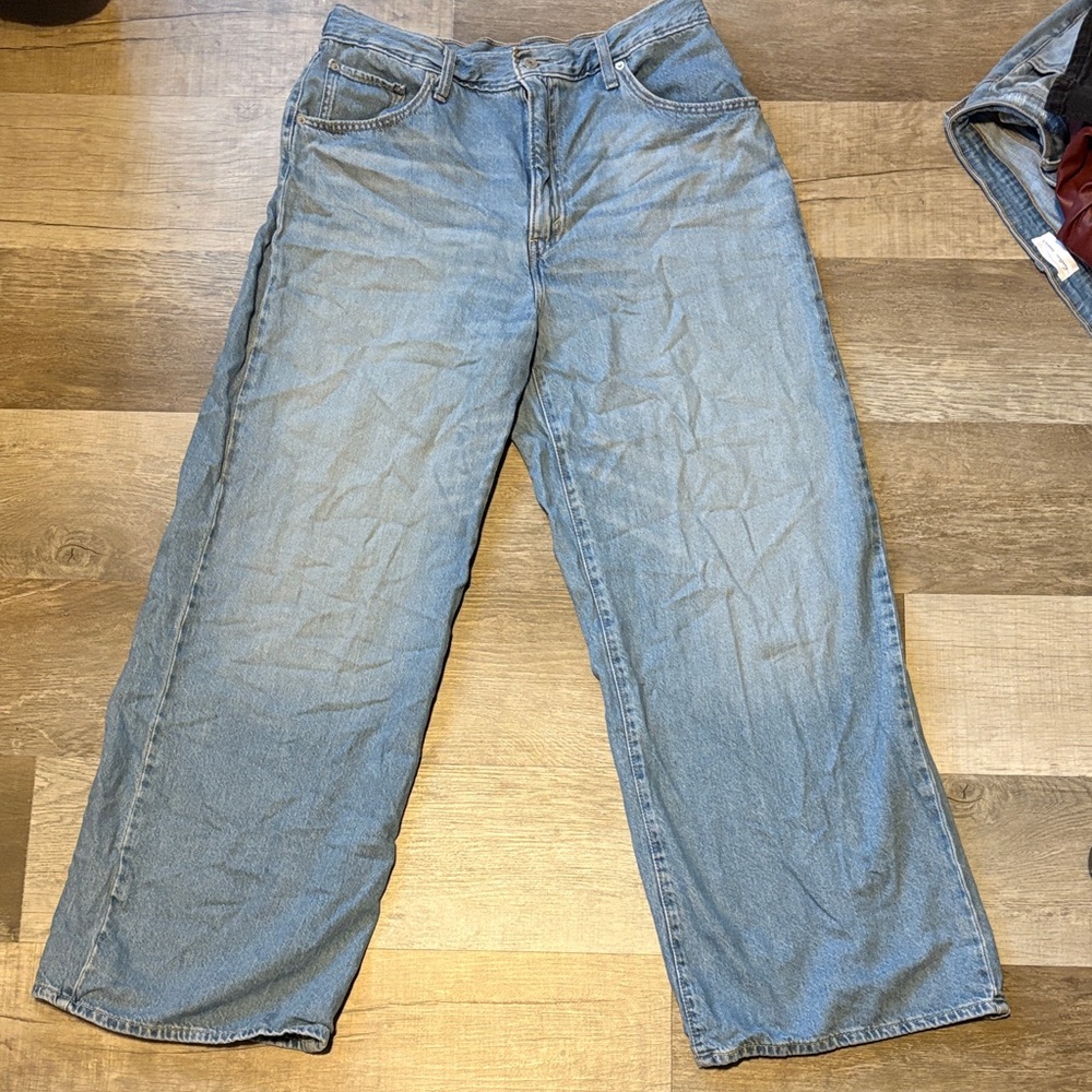 Levi’s cinch baggy wide leg jeans